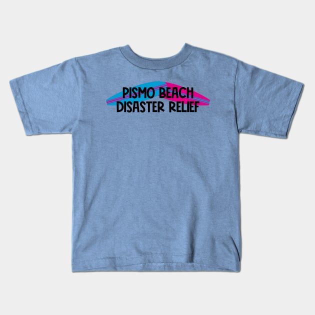 Pismo Beach Kids T-Shirt by CaffeinatedWhims